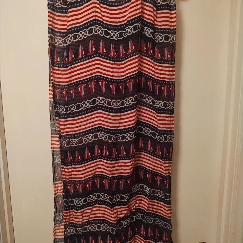 Talbot's Long scarf Red White Blue